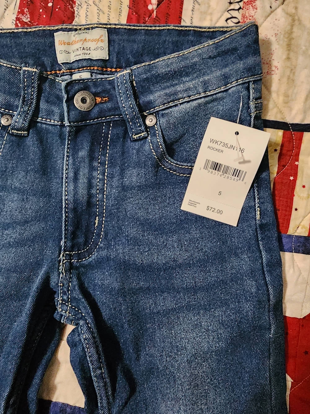Weatherproof Kids Blue Denim Rocker Jeans
